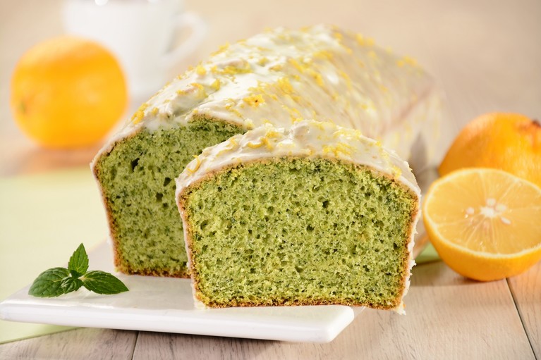 Zielone ciasto cytrynowe