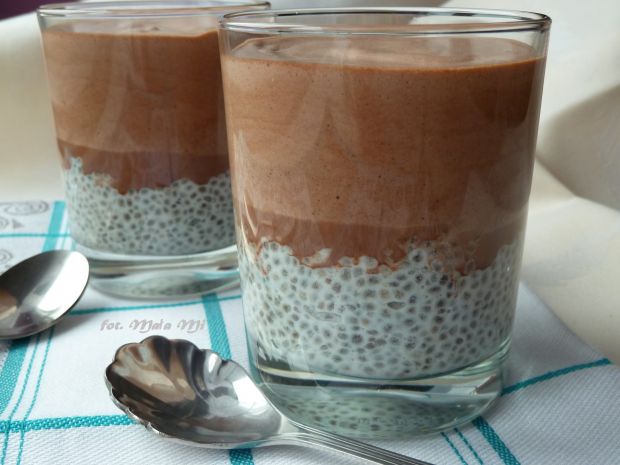Przepis  pudding z chia z kakaowym musem przepis