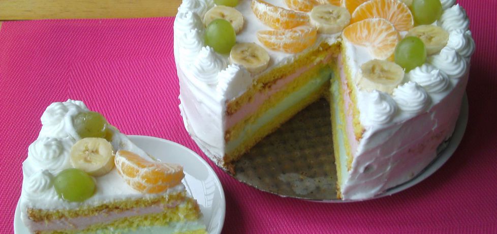 Tort śmietanowy z owocami (autor: katarzyna59)