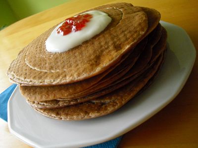 Malutkie pancakes o smaku czekoladowym