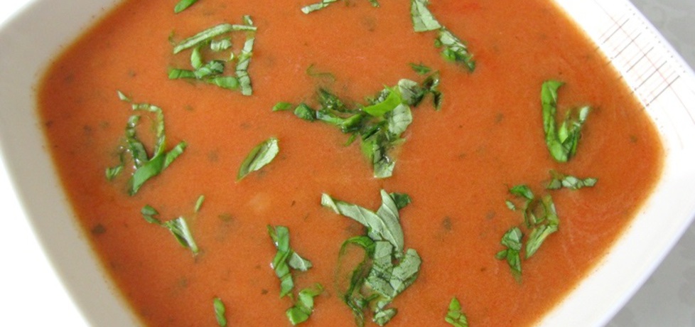 Pomidorowa z ryżem i bazylią (autor: panimisiowa)