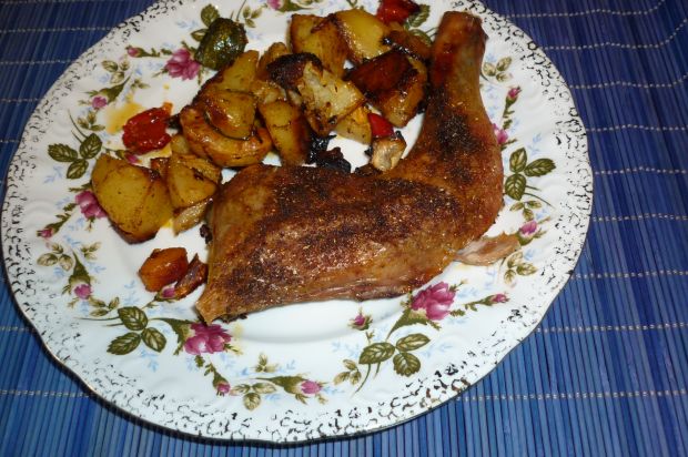 Przepis  kurczak pieczony z warzywami przepis