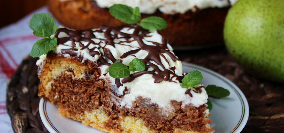 Ciasto czekoladowe z gruszkami (autor: ostra-na