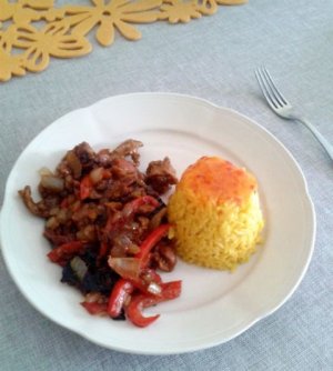 Wieprzowina z ryżem  prosty przepis i składniki