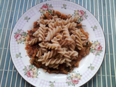 Spaghetti z sosem marchewkowo cukiniowym   natka (makarony ...