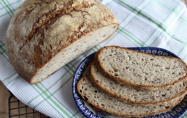 Przepis  chleb pszenny z ziarnami na zakwasie przepis