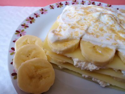 Słodka lasagne bananowa z patelni