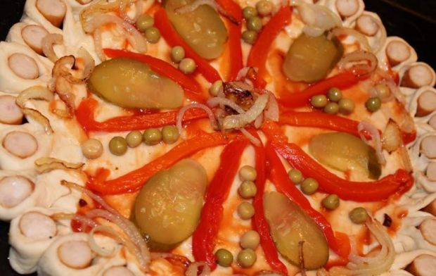 Przepis  placek drożdżowy ala pizza przepis