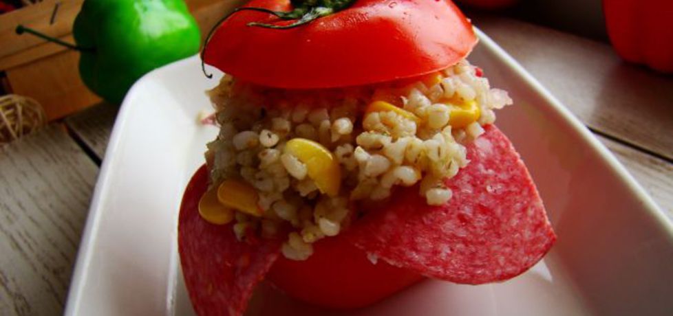 Pomidorek nadziewany kaszą perłową (autor: iwa643 ...