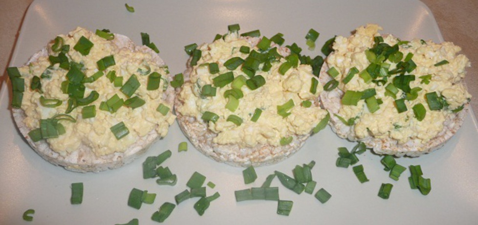 Wafle ryżowe z pastą jajeczną (autor: aginaa)