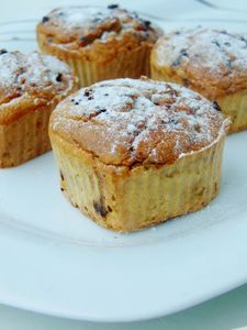 Dietetyczne muffiny kawowe z gruszką