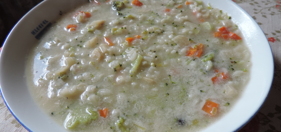 Zupa brokułowo-porowa z ryżem (autor: goofy9)