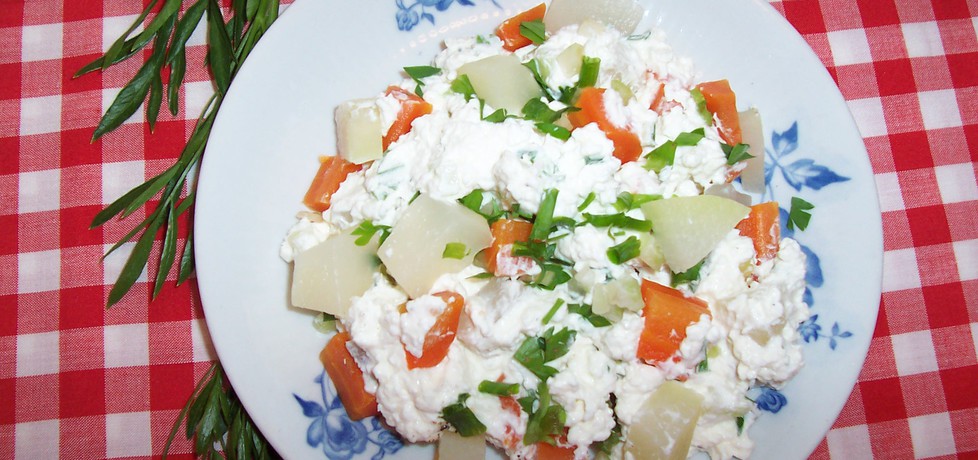 Biały ser z kalarepką i marchewką (autor: pestka)