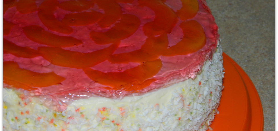 Tort śmietanowo-brzoskwiniowy (autor: czarrna)