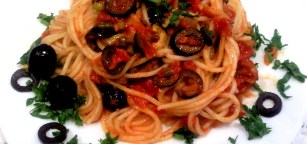 Spaghetti alla putanesca/moja wersja/ (autor: cris04 ...