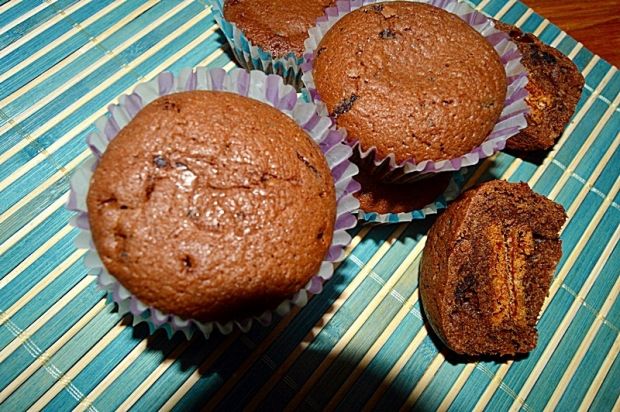 Przepis  czekoladowe muffiny z markizami przepis