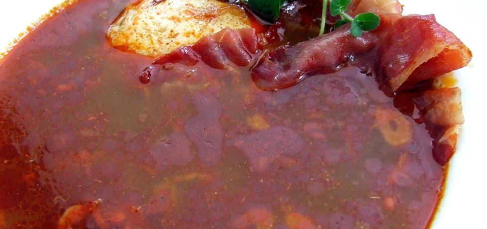Zupa kastylijska z chipsami serrano (autor: pasjasmaku ...