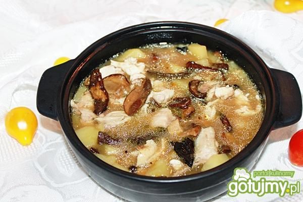 Przepis  zupa jesienna z grzybami leśnymi przepis