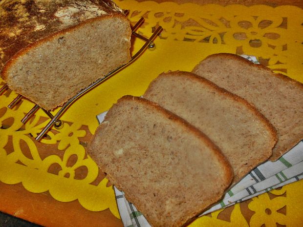 Przepis  pszenny chleb na drożdżach i zakwasie przepis