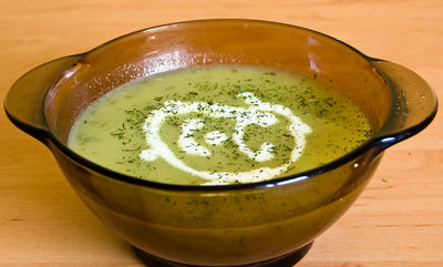 Zupa krem z zielonego ogórka