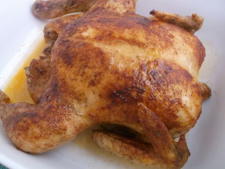 Przepis  pieczony kurczak miodowo-paprykowy przepis