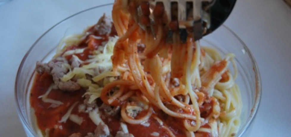 Spaghetti z sosem neapolitańskim (autor: jolanta40 ...