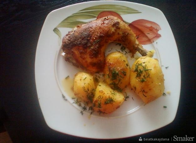 Kurczak z zapiekanymi ziemniakami