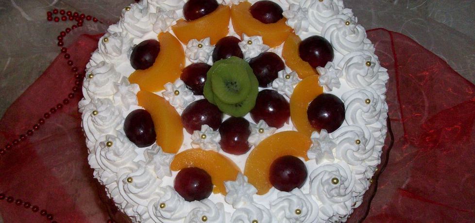 Tort śmietanowy z owocami (autor: elka72)