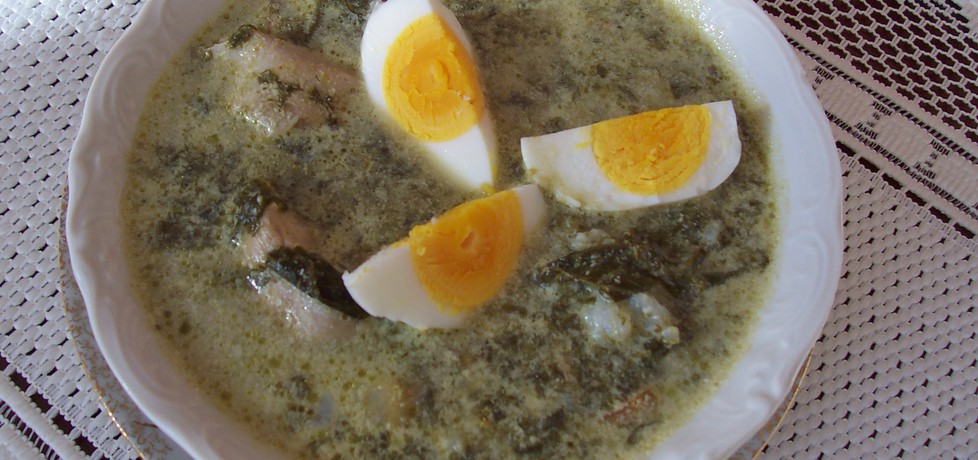 Zupa szczawiowa z ryżem i jajkiem (autor: bernadeta1 ...