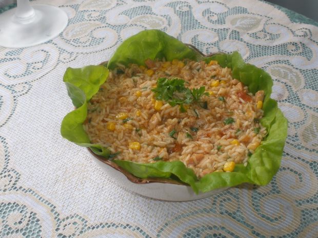 Przepis  leczo ryżowe z warzywami przepis