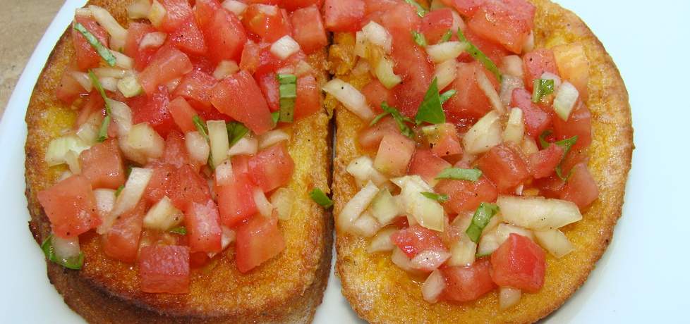 Odsmażany chleb z salsą pomidorową (autor: paulina2157 ...