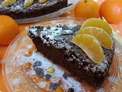 Ciasto czekoladowe z mandarynkami (torta al ...
