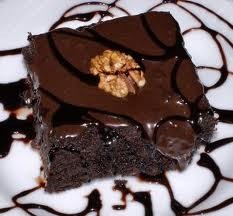 Brownie z polewą czekoladową