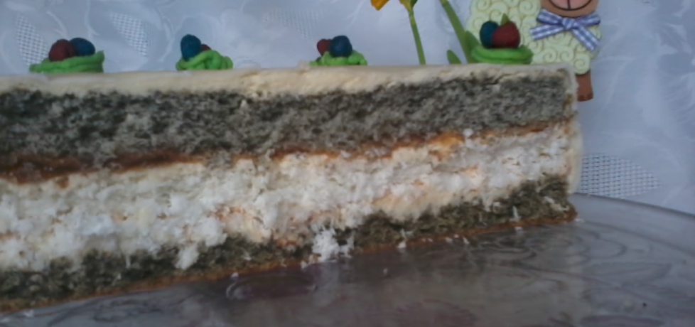 Tort makowo-kokosowo