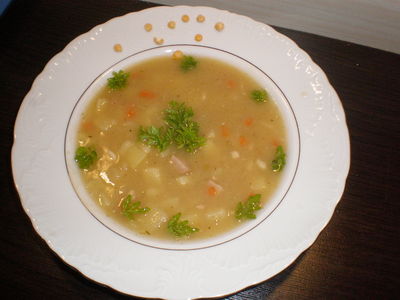 Zupa grochowa z łupanego grochu