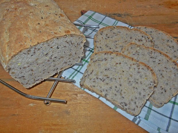 Przepis  chleb z cydrem i ziarnami przepis