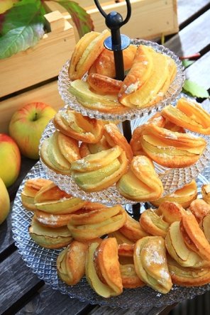 Ciastka półfrancuskie z jabłkami  prosty przepis i składniki