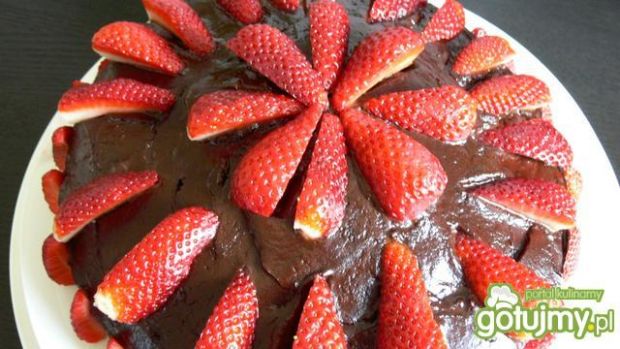 Przepis  ciasto czekoladowo- owocowe przepis