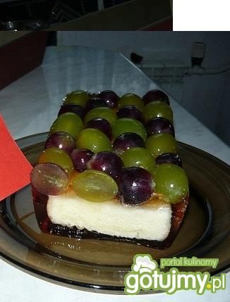 Przepis  efektowne ciasto z winogronami przepis