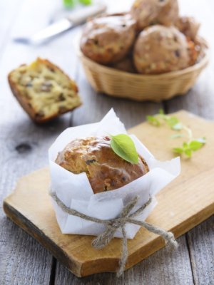 Muffiny z pieczarkami  prosty przepis i składniki