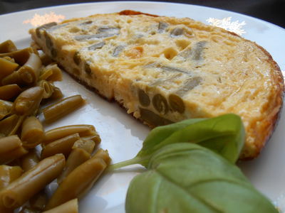Omlet z fasolką szparagową