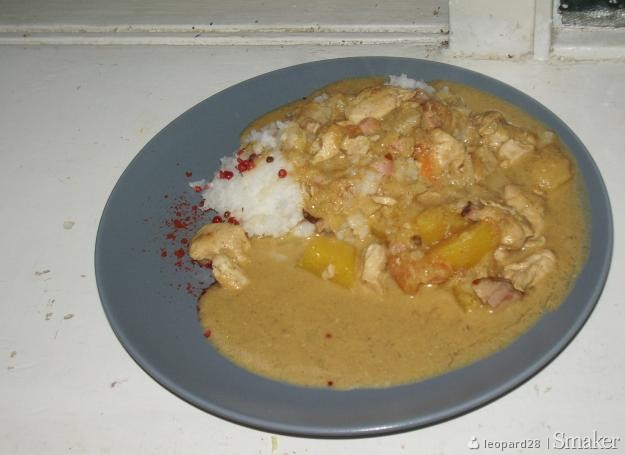 Kurczak z szynką i mango po jamajsku