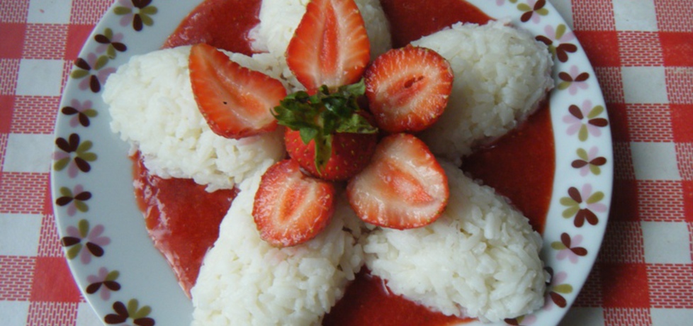 Ryż z musem truskawkowym (autor: ikrakowianka)