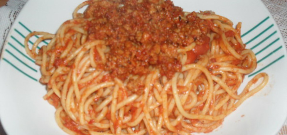 Spaghetti z prymatem. (autor: izabelabella81)