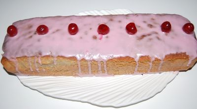 Ciasto ucierane o smaku wiśniowym
