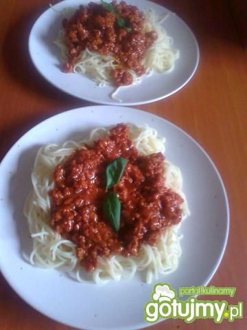 Przepis  makaron spaghetti z sosem przepis