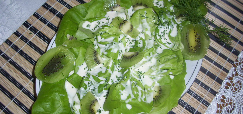 Salata z sosem i kiwi (autor: misia53)