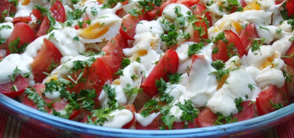 Sałatka z kalafiorem, jajami i pomidorem (autor: sarenka ...