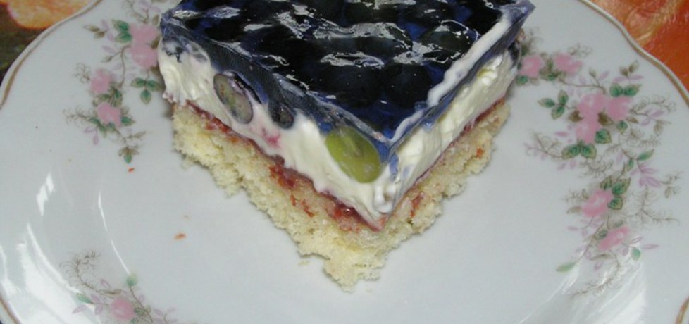 Tęczowe ciasto z owocami (autor: magdalenamadija ...