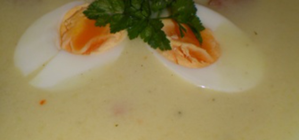 Zupa chrzanowa z kiełbasą i jajkiem (autor: ilka86)